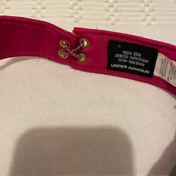 Under Armour Youth Visor Pink 15.00 - Picture 5 of 5